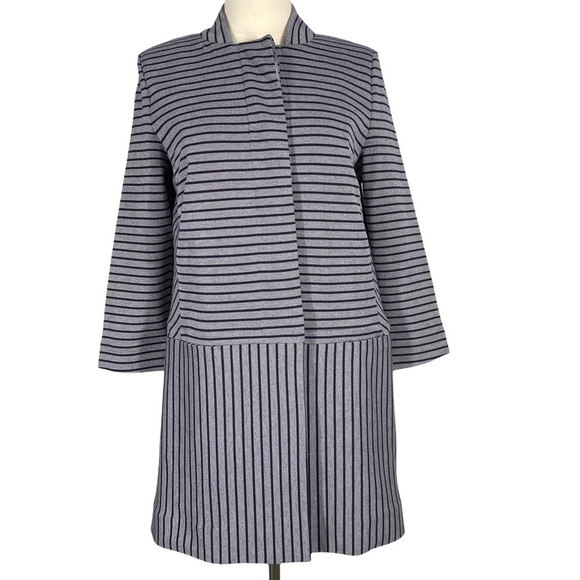 CABI Striped Dappled Stripe Car Coat Small - Picture 2 of 7